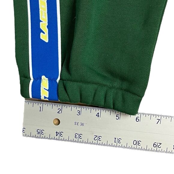 Lacoste Sweatpants Mens S Green Preppy Side Spellout Casual Organic Streetwear - Picture 9 of 10